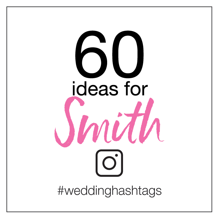 wedding hashtag ideas for smith
